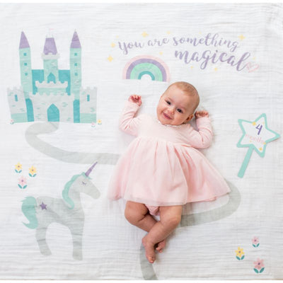 Lulujo Swaddle & Cards - Something Magical