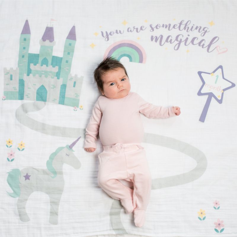 Lulujo Swaddle & Cards - Something Magical