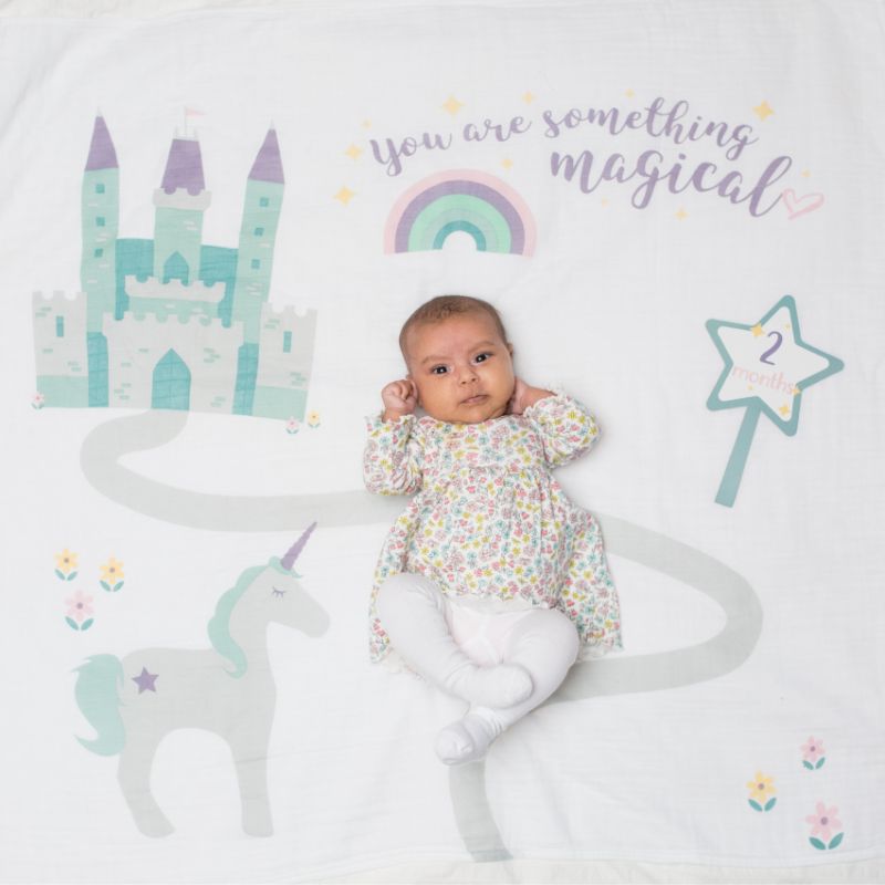 Lulujo Swaddle & Cards - Something Magical