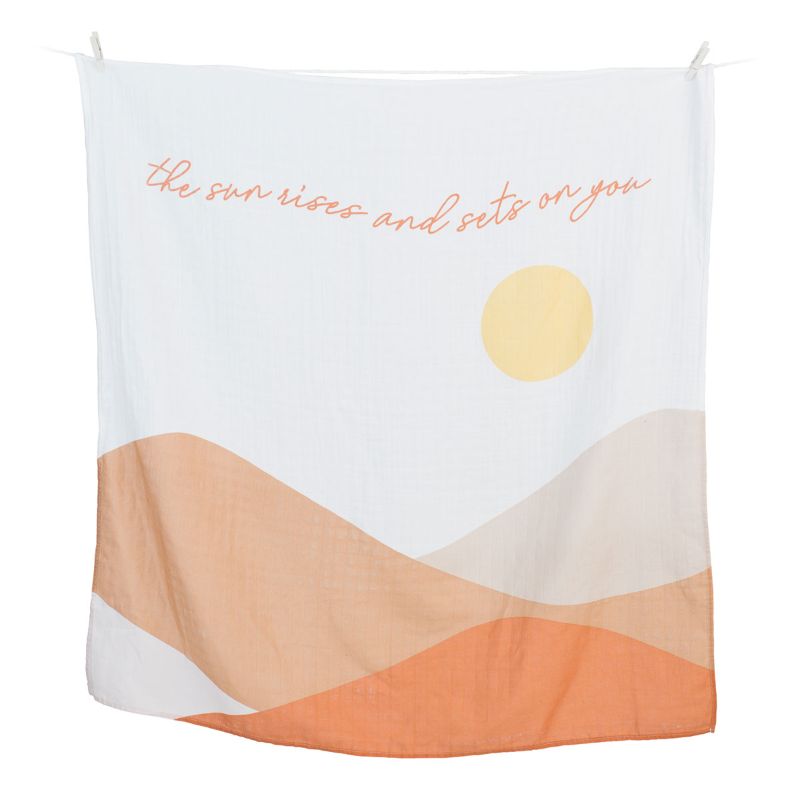 Lulujo Swaddle & Cards - Sunrise