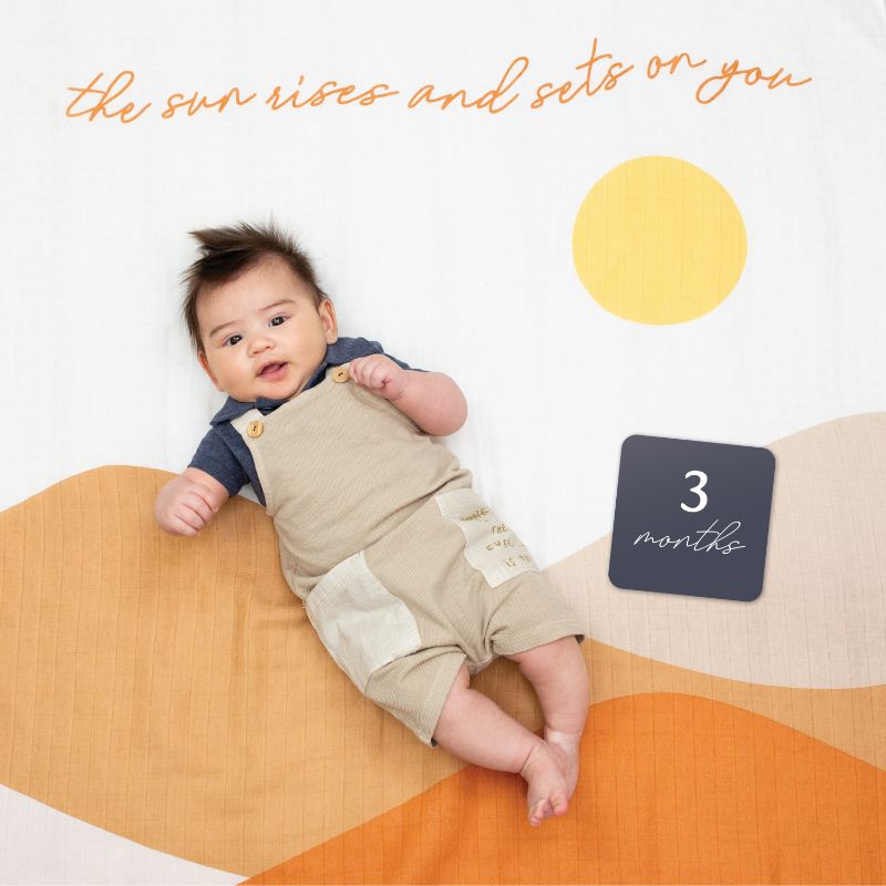 Lulujo Swaddle & Cards - Sunrise