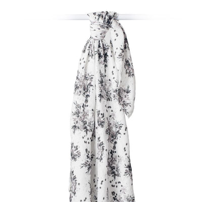 Lulujo bamboo swaddle large Black Floral