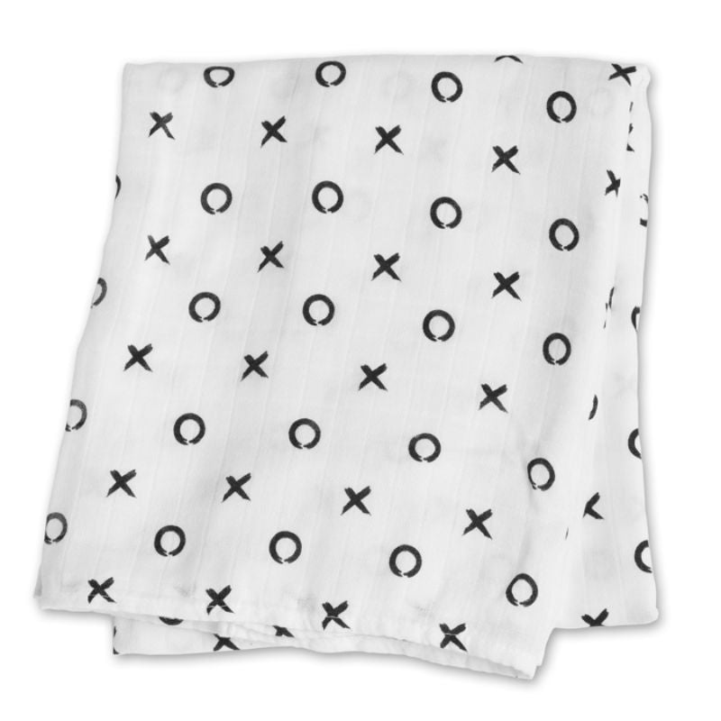 Lulujo bamboo swaddle large Hugs and Kisses