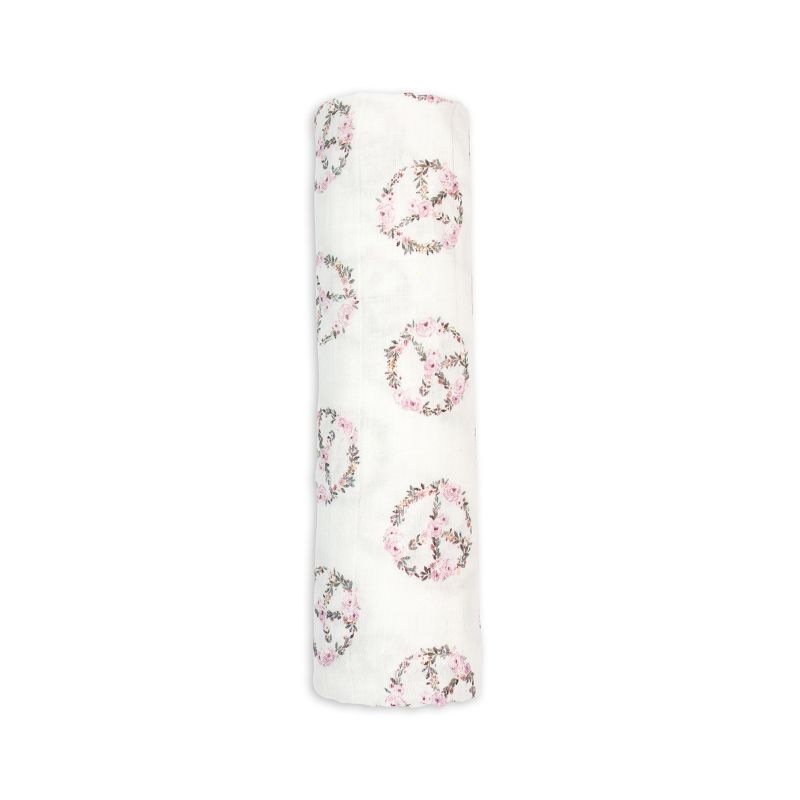 Lulujo bamboo swaddle large Peace