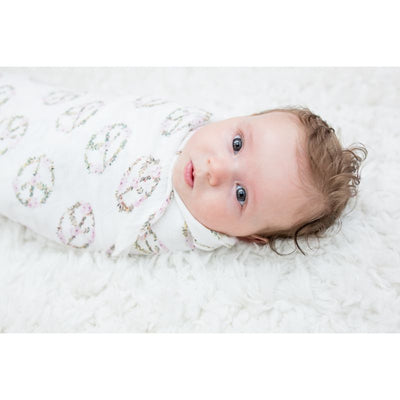 Lulujo bamboo swaddle large Peace