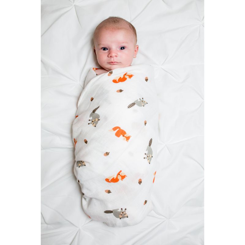 Lulujo swaddle large Forest Friends