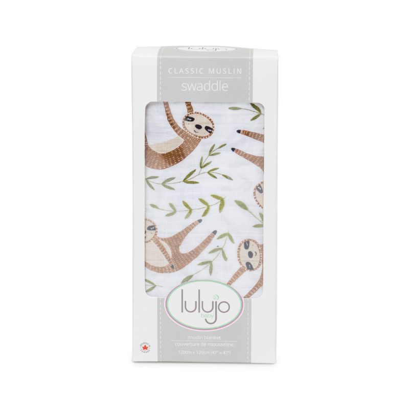 Lulujo swaddle large Modern Sloth