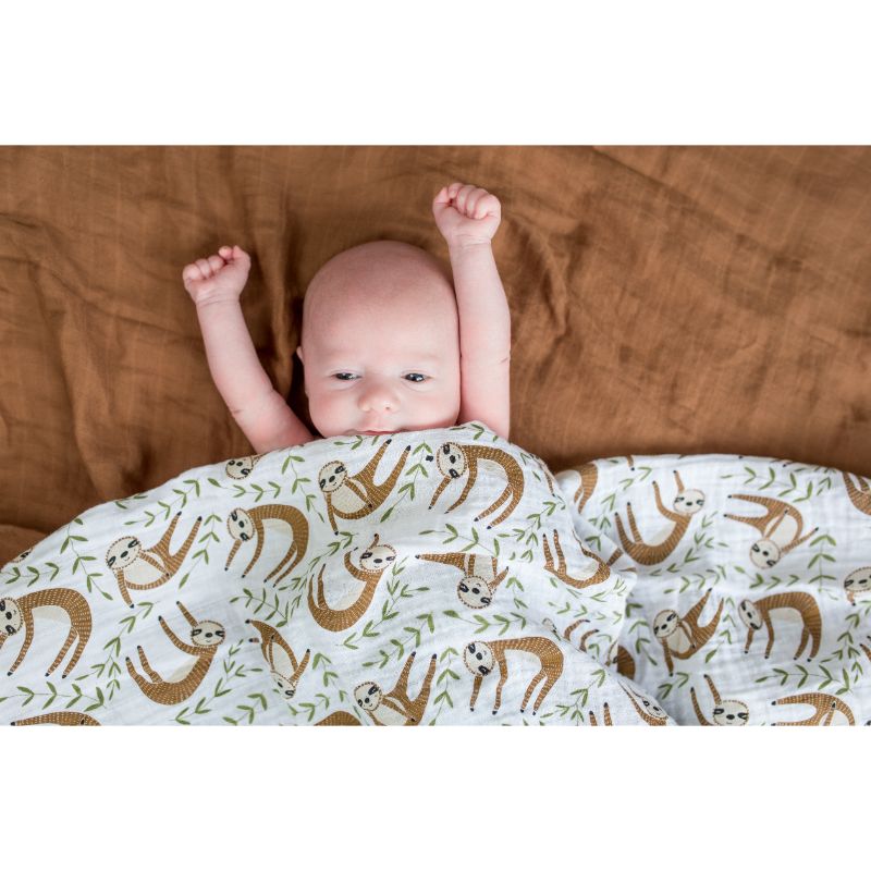 Lulujo swaddle large Modern Sloth