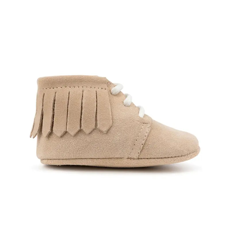 Mavies babyslofjes Fringe Boots Beige