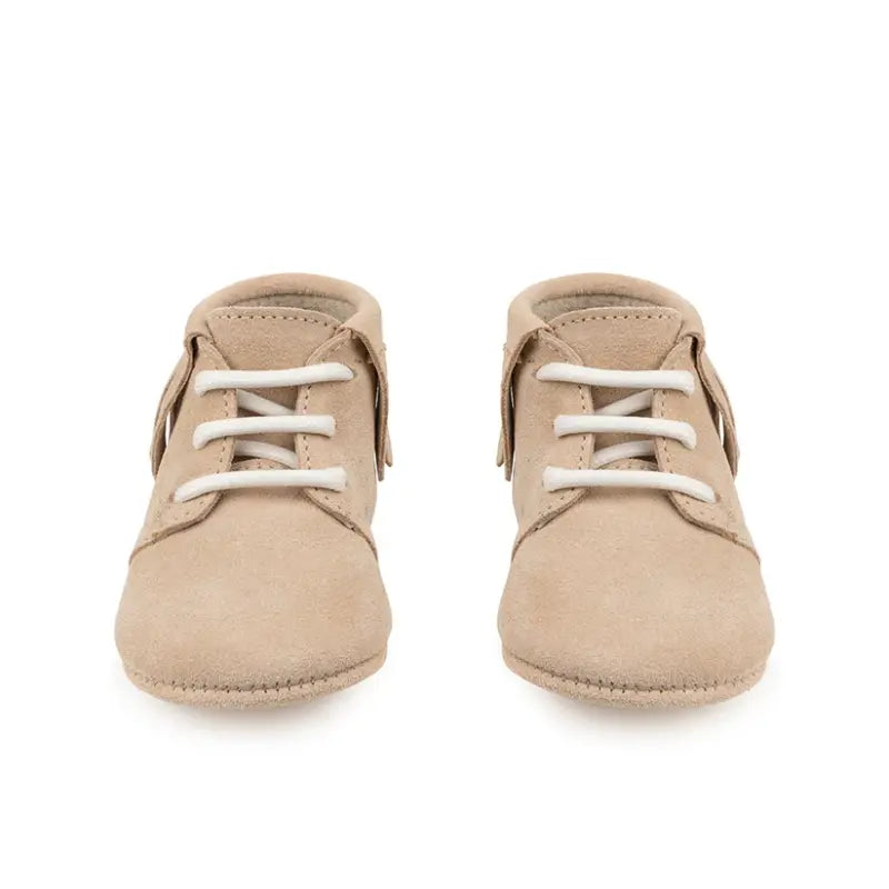 Mavies babyslofjes Fringe Boots Beige