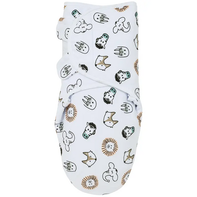 Meyco Swaddle inbakerdoek gevoerd Animal multicolor