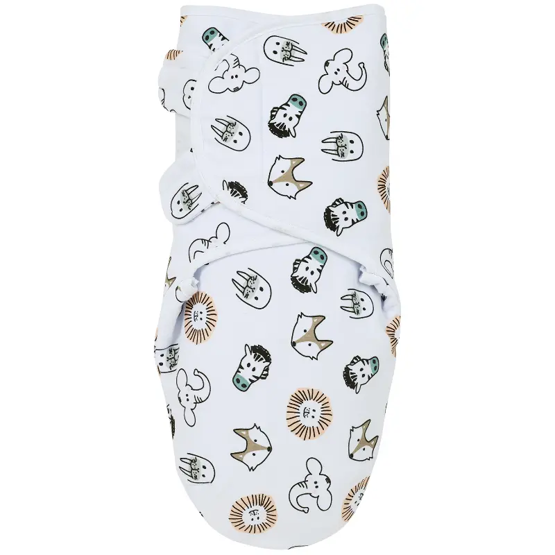 Meyco Swaddle inbakerdoek gevoerd Animal multicolor