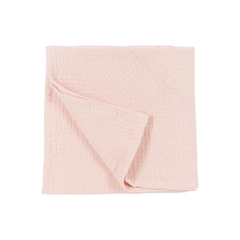 Meyco deken éénpersoons pre-washed hydrofiel uni soft pink