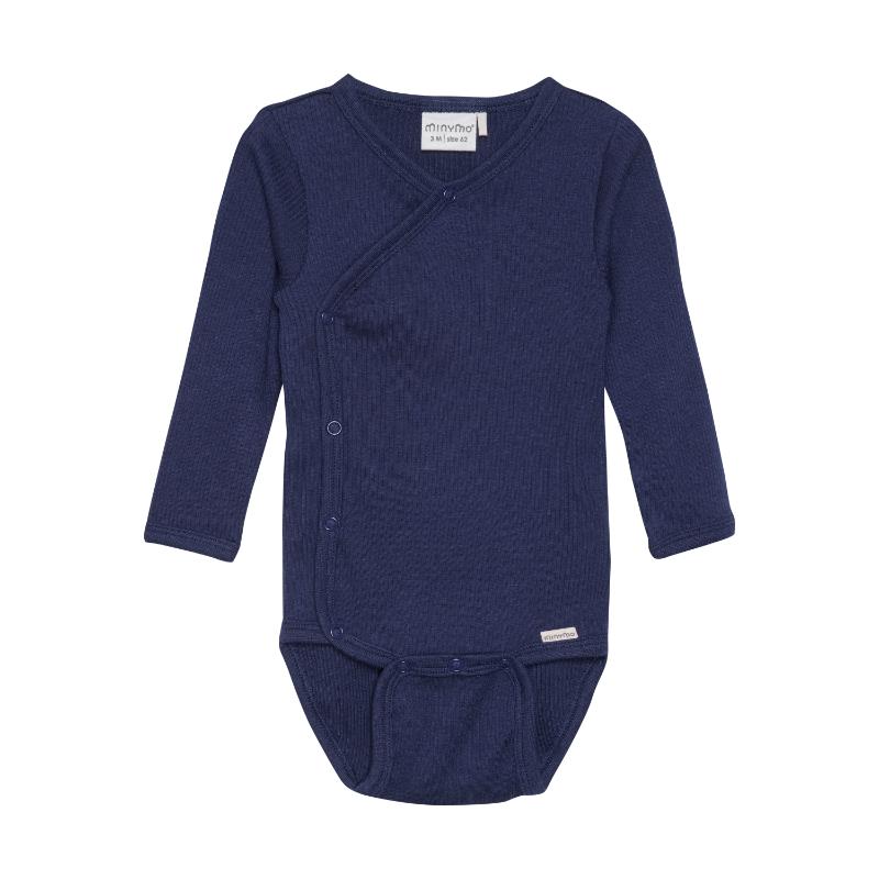 Minymo overslagromper lange mouw Dark Navy