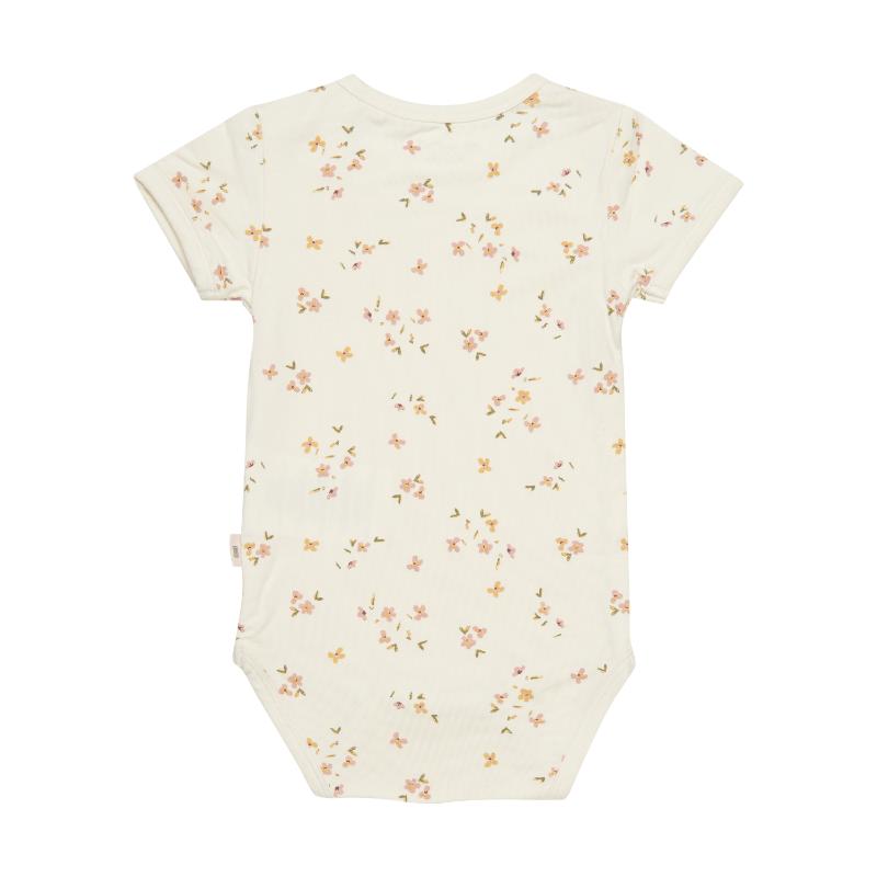 Minymo romper korte mouw Veiled Rose Flower