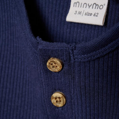 Minymo romper lange mouw Dark Navy