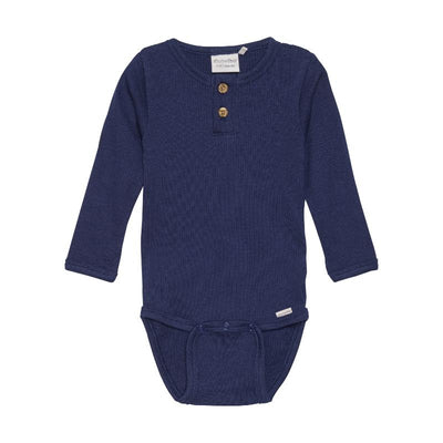 Minymo romper lange mouw Dark Navy