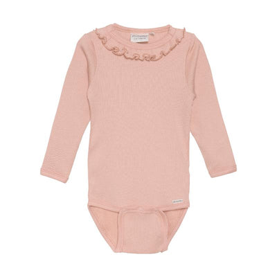 Minymo romper lange mouw Misty Rose