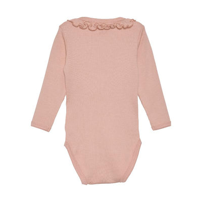 Minymo romper lange mouw Misty Rose