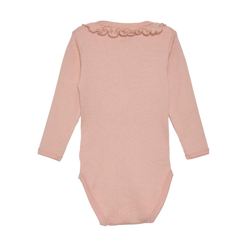 Minymo romper lange mouw Misty Rose