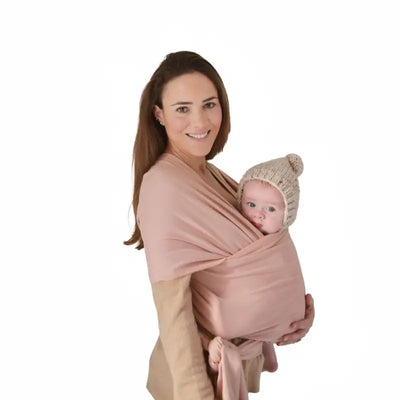 Mushie Baby Carrier Wrap draagdoek Blush