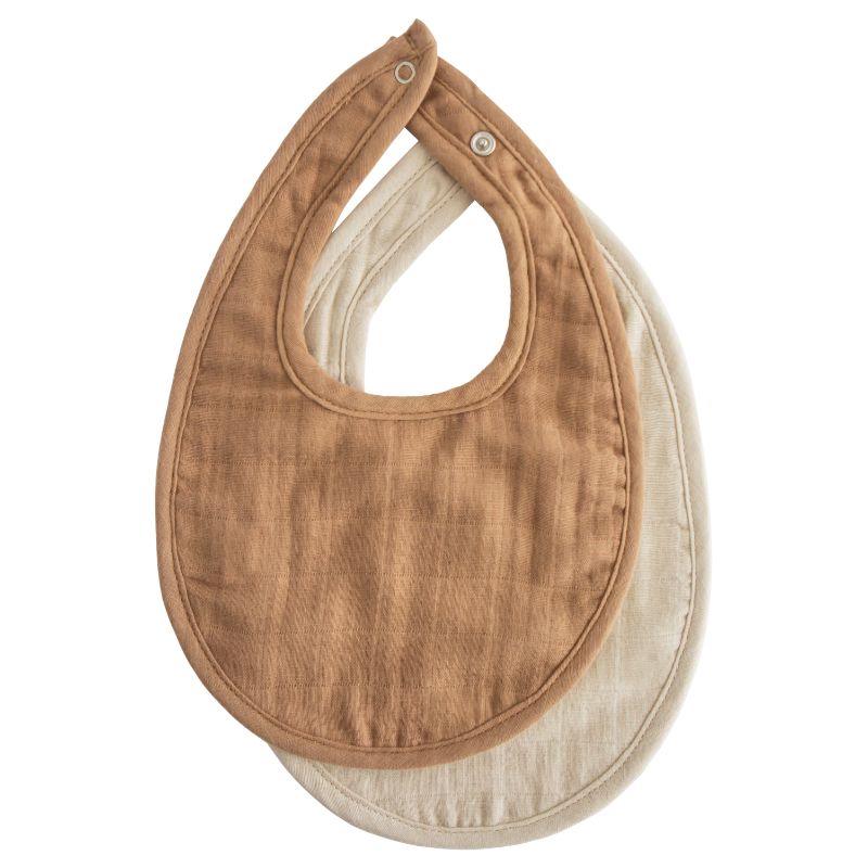 Mushie muslin slab 2-pack Tan Fog