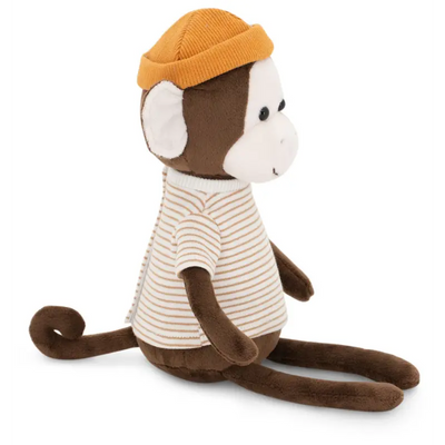 Orange Toys knuffel aap met oranje pet