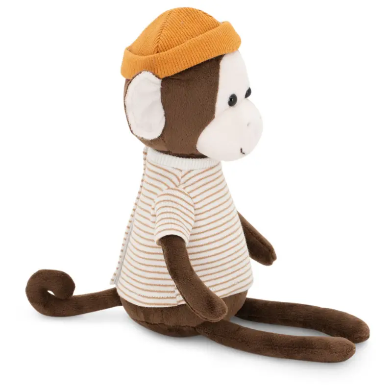 Orange Toys knuffel aap met oranje pet