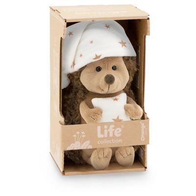 Orange Toys knuffel egel met slaapmuts