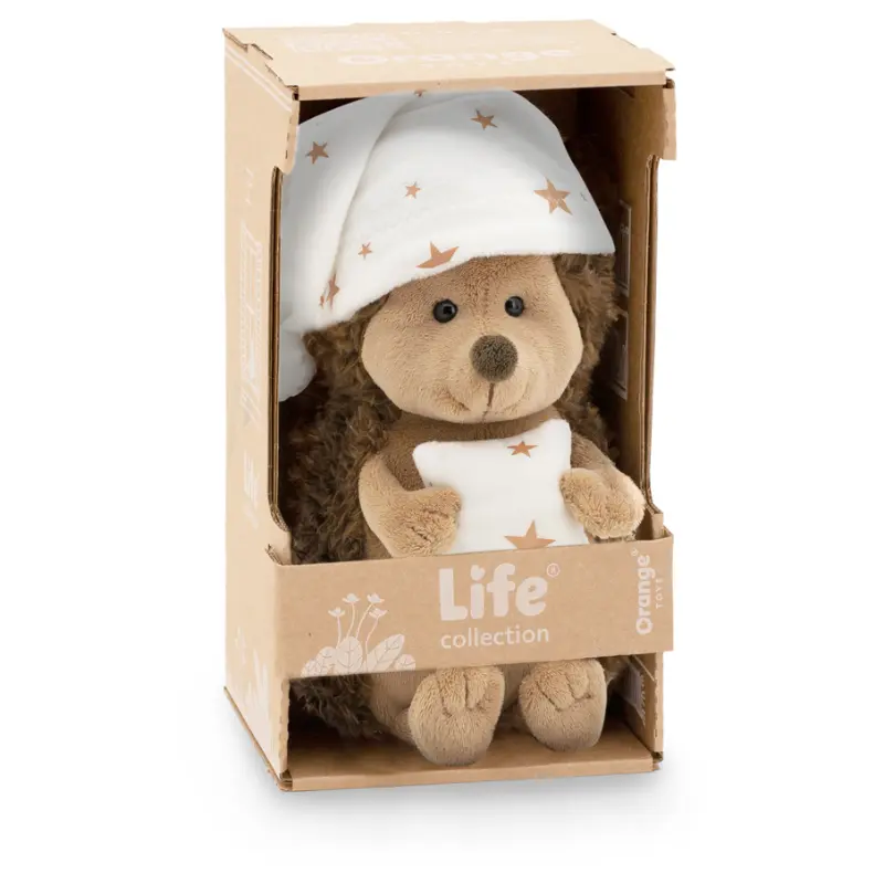 Orange Toys knuffel egel met slaapmuts