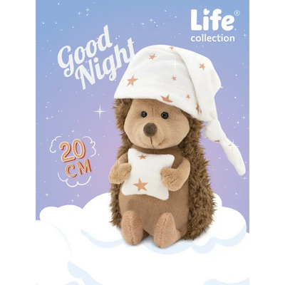 Orange Toys knuffel egel met slaapmuts