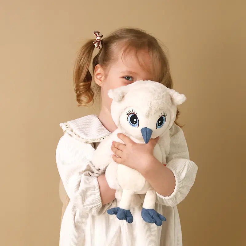 Orange Toys knuffel uil creme