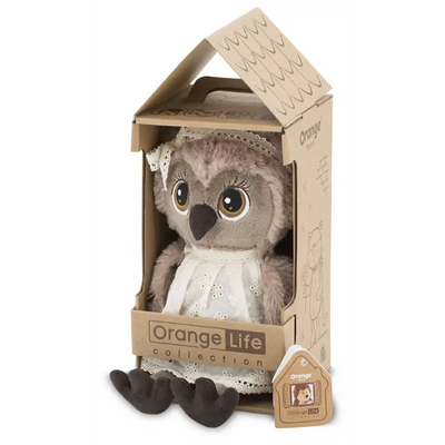 Orange Toys knuffel uil met jurk