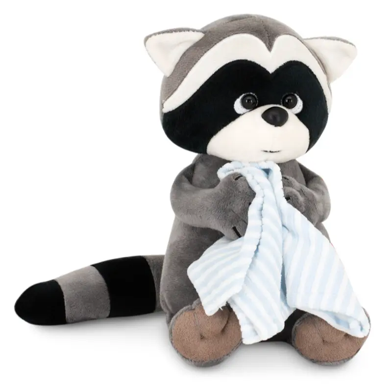 Orange Toys knuffel wasbeer met handdoek