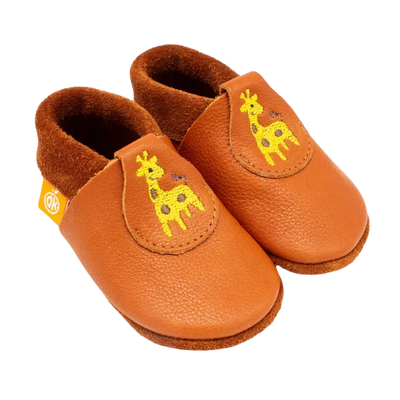 Orangenkinder babyslofjes Soft Poppies Gisela das Giräffchen - Babyslofje-online