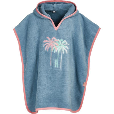 Playshoes badponcho palms jeansblue