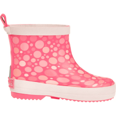 Playshoes halfhoge regenlaarzen Dots Coral