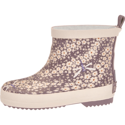 Playshoes halfhoge regenlaarzen Flowers Violet