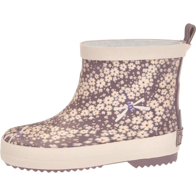 Playshoes halfhoge regenlaarzen Flowers Violet