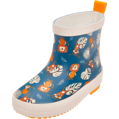 Playshoes halfhoge regenlaarzen Jungle Petrol