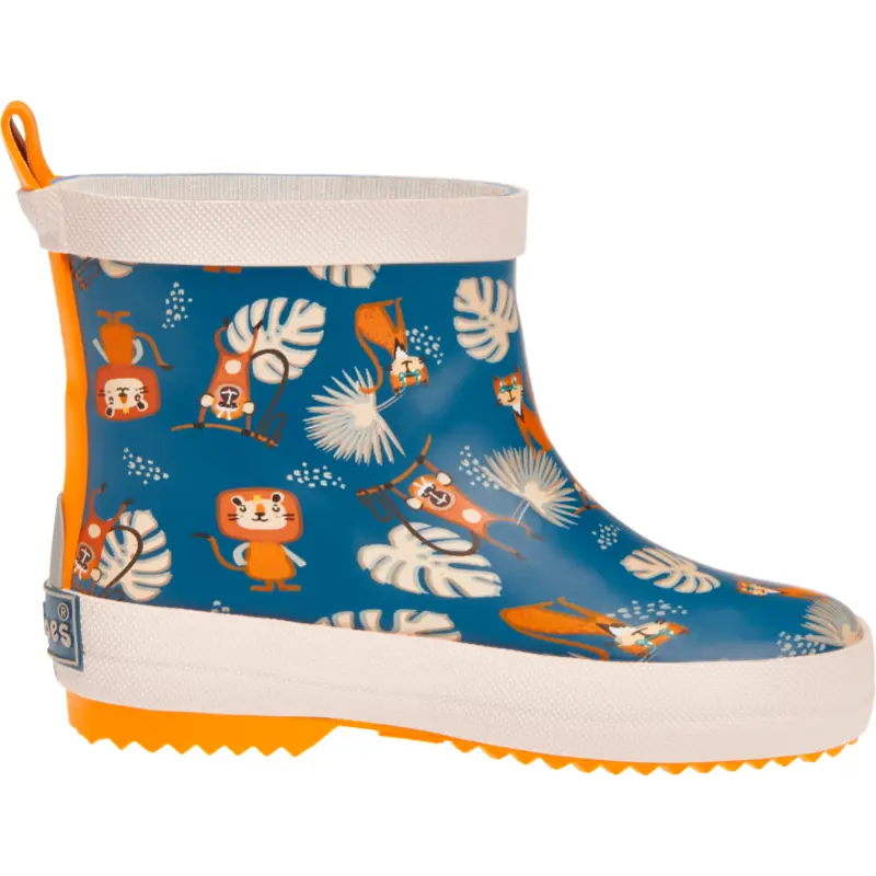 Playshoes halfhoge regenlaarzen Jungle Petrol