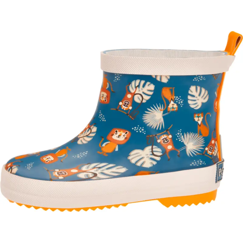 Playshoes halfhoge regenlaarzen Jungle Petrol