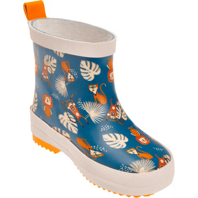 Playshoes halfhoge regenlaarzen Jungle Petrol