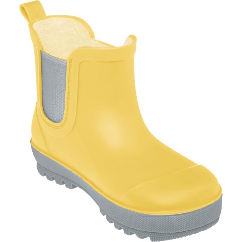 Playshoes halfhoge regenlaarzen uni geel