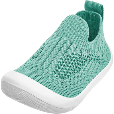 Playshoes pantoffels gebreid uni mintgroen