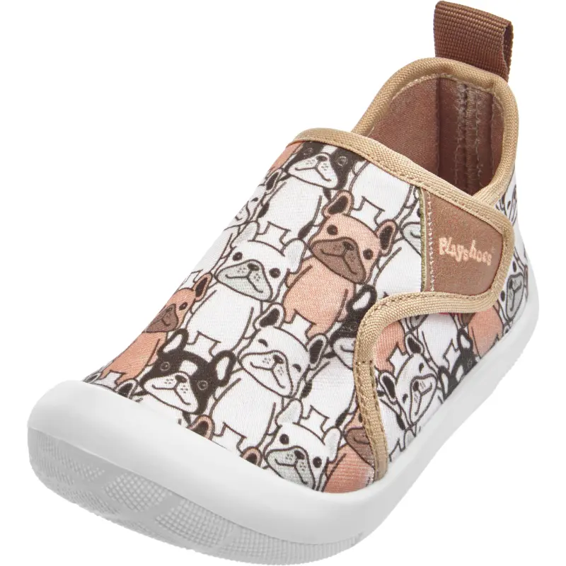 Playshoes pantoffels honden bruin