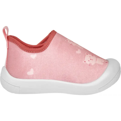 Playshoes pantoffels kat lichtroze