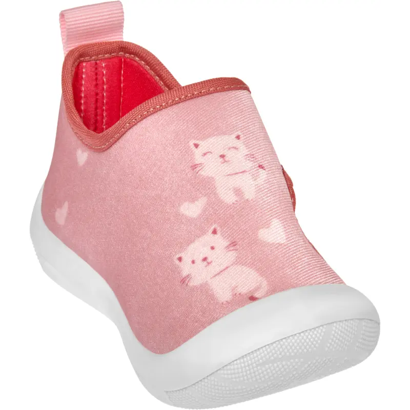 Playshoes pantoffels kat lichtroze