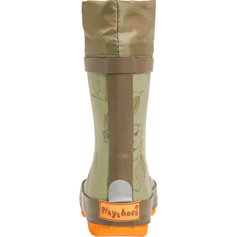 Playshoes regenlaarzen Raccoon Olive