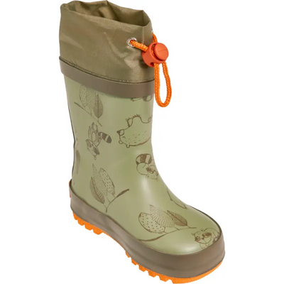 Playshoes regenlaarzen Raccoon Olive